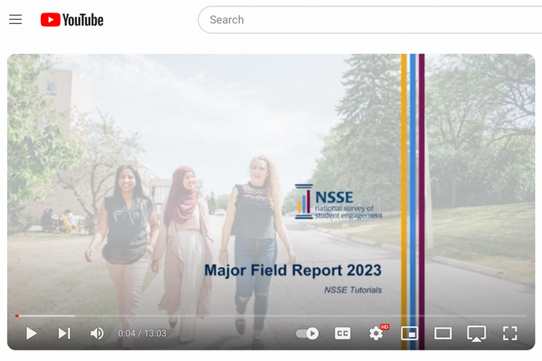 A thumbnail image of the 12-minute Major Field Report tutorial video.